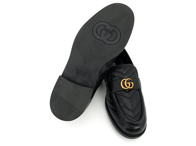 Gucci Mocassini Marmont Nero - vista 10