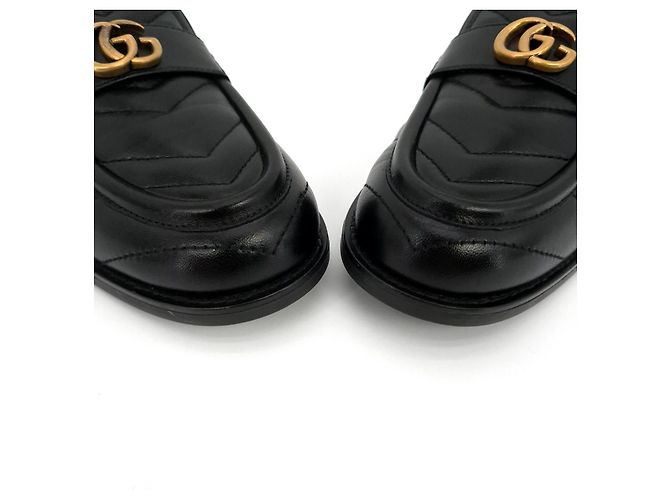 Gucci Mocassini Marmont Nero - vista 4