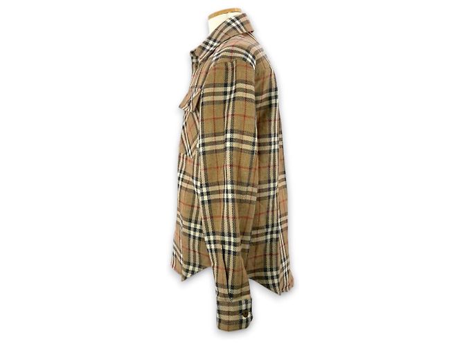 Burberry Oversized Hemdjacke Braun - Ansicht 3