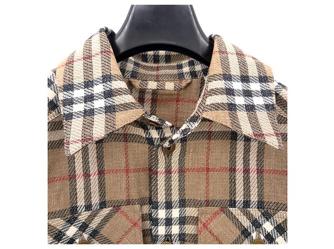 Burberry Oversized Hemdjacke Braun - Ansicht 6