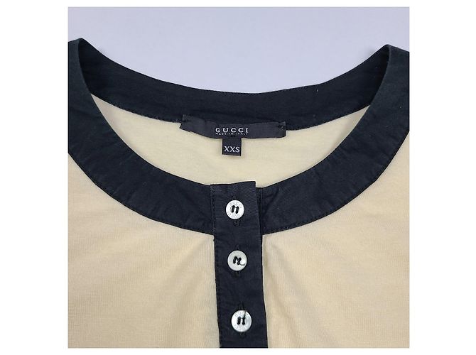 Gucci Damen-Pullover aus Cashmere mit ineinander greifendem Henley-Ausschnitt Weiß - Ansicht 6