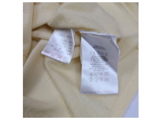 Gucci Damen-Pullover aus Cashmere mit ineinander greifendem Henley-Ausschnitt Weiß - Ansicht 7