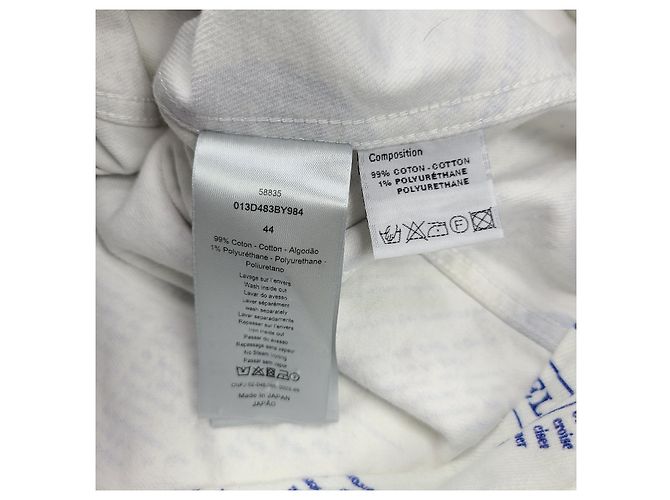 Dior Daniel Arsham Zeitungsgradient Denimjacke Weiß - Ansicht 6