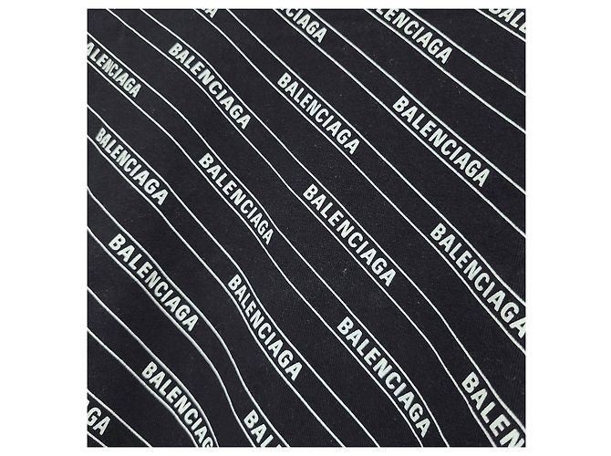 Day Balenciaga Damen Multi Logo T-Shirt Schwarz - Ansicht 3