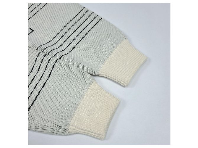 Louis Vuitton Note Intarsia Oversized Knit White - view 4