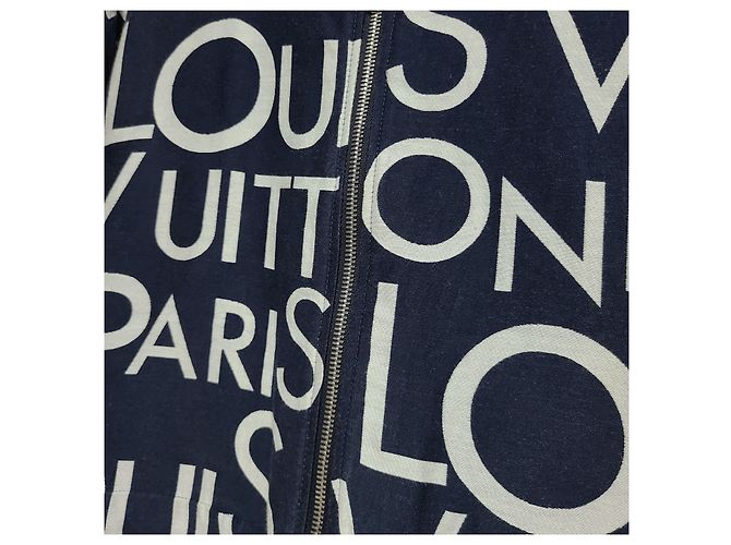 Louis Vuitton Packbare Galaxy Letters Kapuzenjacke Blau - Ansicht 3