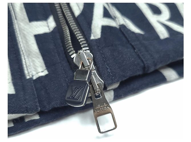 Louis Vuitton Packbare Galaxy Letters Kapuzenjacke Blau - Ansicht 4