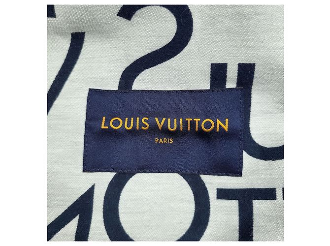 Louis Vuitton Packbare Galaxy Letters Kapuzenjacke Blau - Ansicht 7