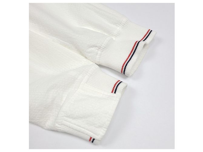 Thom Browne Giacca Bomber Seersucker da Baseball Blu - vista 5