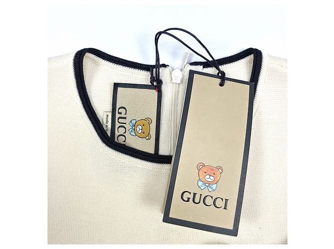 Gucci KAI Mujer Tejido Oso de Peluche Blanco - vista 5
