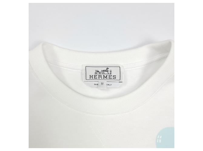 Hermès SCUB Fleece Sweatshirt Weiß - Ansicht 4