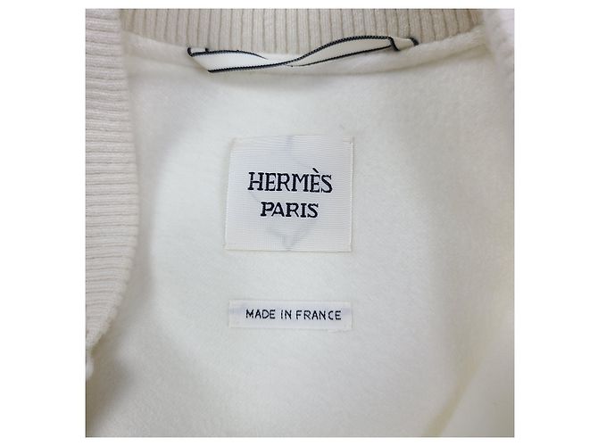 Hermès Chaqueta Blouson de Cachemira para Mujer Blanco Natural - vista 6