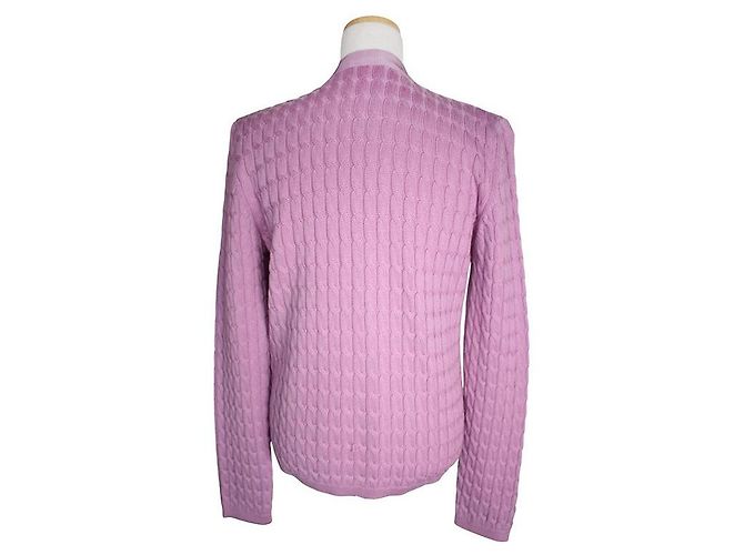 Salvatore Ferragamo Lila Wollstrickjacke - Ansicht 2