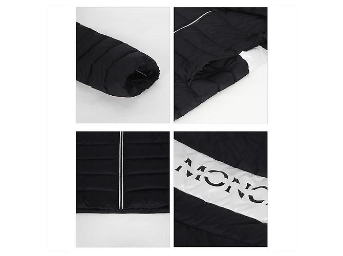 Chaqueta corta con capucha Pluvise de Moncler Negro - vista 9