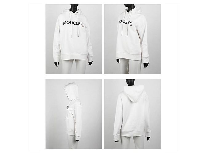 Moncler Logo Hoodie Weiß - Ansicht 2