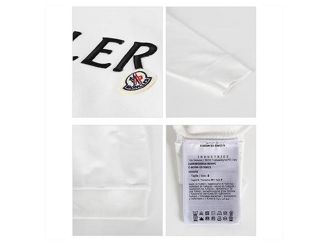 Moncler Logo Hoodie Weiß - Ansicht 4