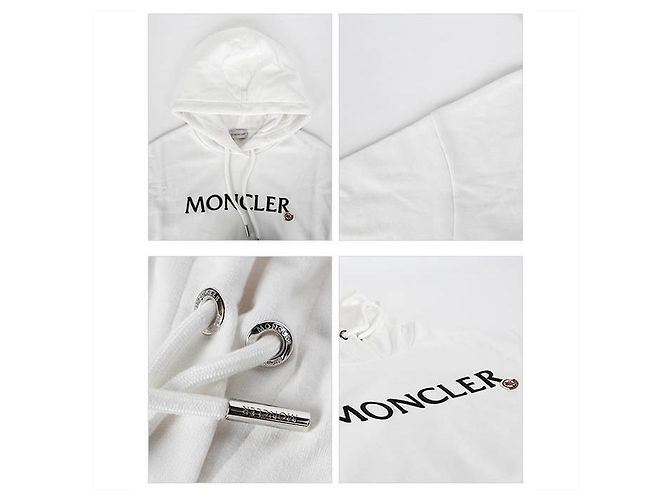 Moncler Logo Hoodie Weiß - Ansicht 7