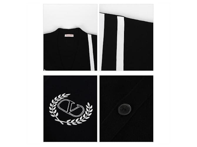 Valentino Crest Cardigan Schwarz - Ansicht 4