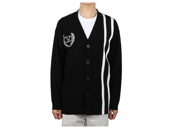 Valentino Crest Cardigan Schwarz - Ansicht 7