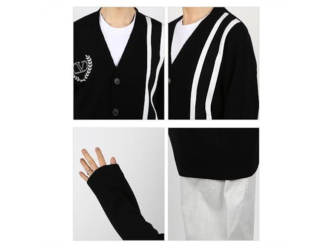 Valentino Crest Cardigan Schwarz - Ansicht 9