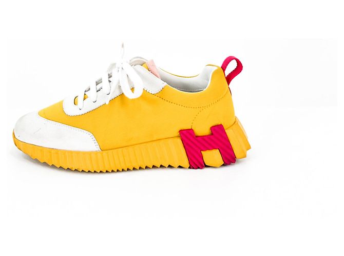 Hermès Springende Sneakers Senf Gelb - Ansicht 2