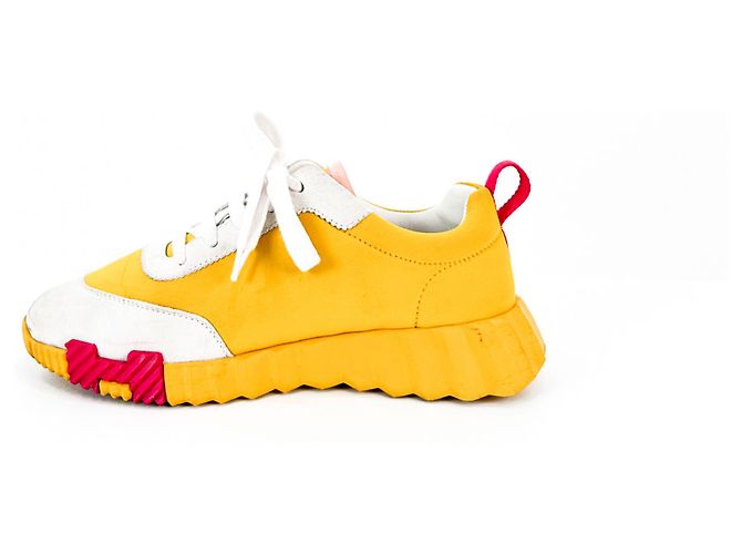Hermès Springende Sneakers Senf Gelb - Ansicht 4