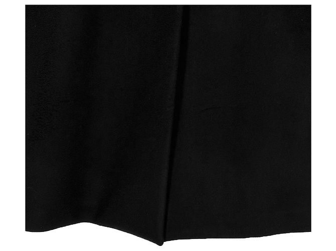 Miu Miu Schwarzer Cashmere-Velours-Mantel mit Einreiher für Herren - Ansicht 10