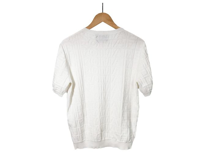 FENDI Marc Jacobs Herren T-Shirt mit kurzem Arm und FF-Logo Weiß - Ansicht 4