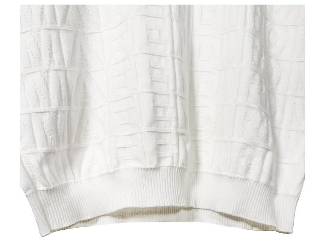 FENDI Marc Jacobs Herren T-Shirt mit kurzem Arm und FF-Logo Weiß - Ansicht 8