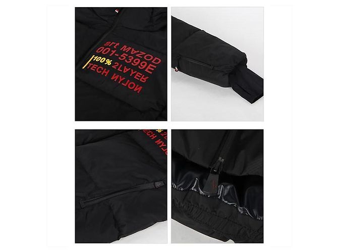 Giacca imbottita con cappuccio MAZOD Moncler Grenoble Nero - vista 12