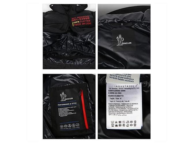 Giacca imbottita con cappuccio MAZOD Moncler Grenoble Nero - vista 13