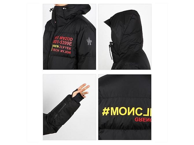 Giacca imbottita con cappuccio MAZOD Moncler Grenoble Nero - vista 3