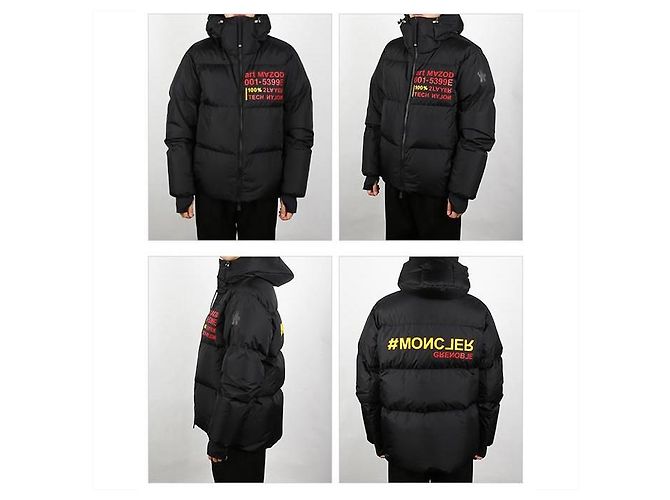 Giacca imbottita con cappuccio MAZOD Moncler Grenoble Nero - vista 9