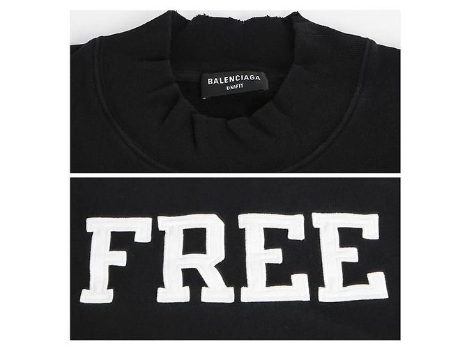 Balenciaga Slogan Print Sweatshirt - view 5