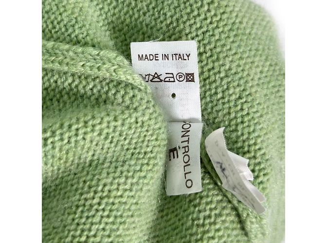 Brunello Cucinelli Herren Cashmere Pullover mit halbem Reißverschluss in Grün - Ansicht 10
