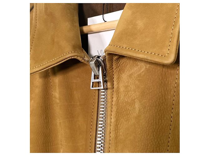 Tom Ford Buffelleder Wildleder Trucker Arbeitsjacke Camel Braun - Ansicht 6