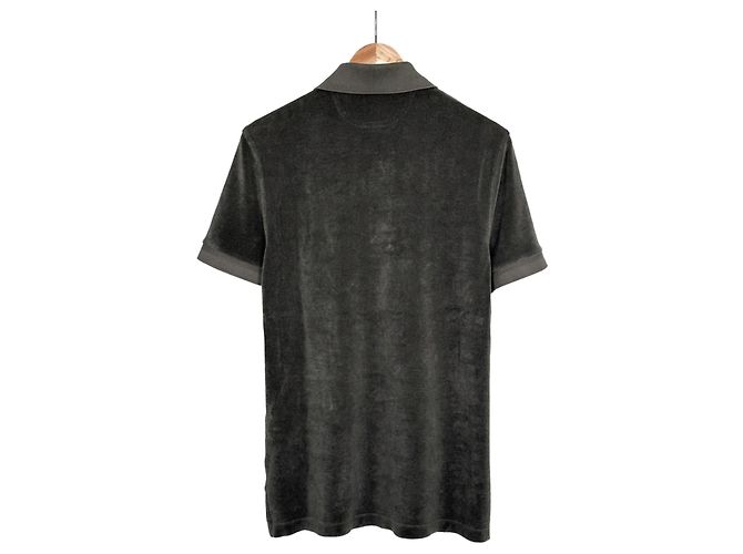 Tom Ford T-Shirt mit Polo-Kragen aus Frottee kurzärmelig khaki Braun - Ansicht 4