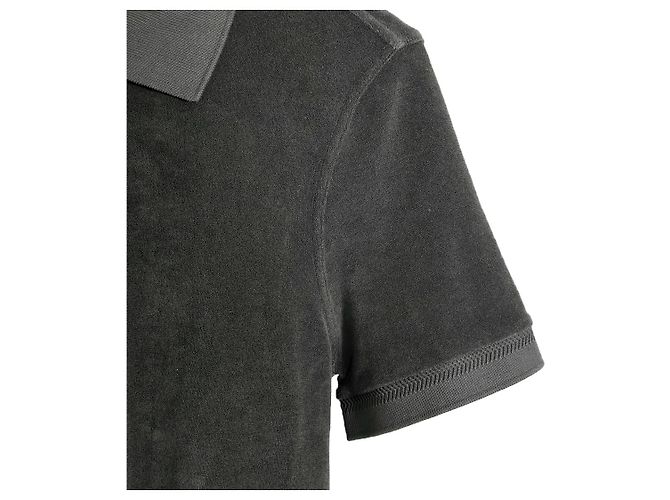 Tom Ford T-Shirt mit Polo-Kragen aus Frottee kurzärmelig khaki Braun - Ansicht 6