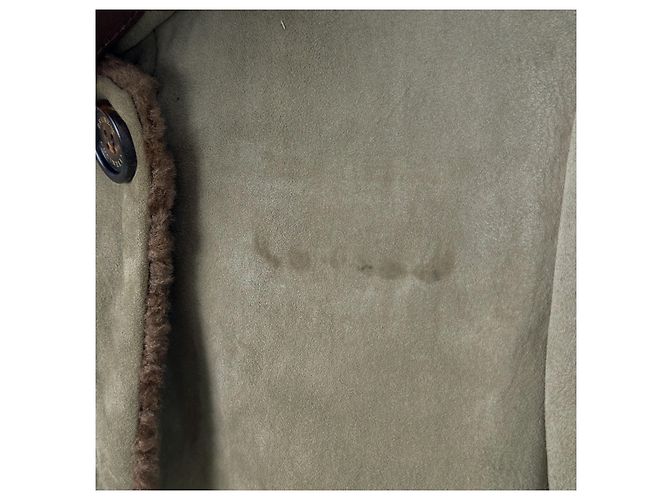 Casaco indispensável de shearling de pele de cordeiro e pele de raposa feminina Brunello Cucinelli - vista 6