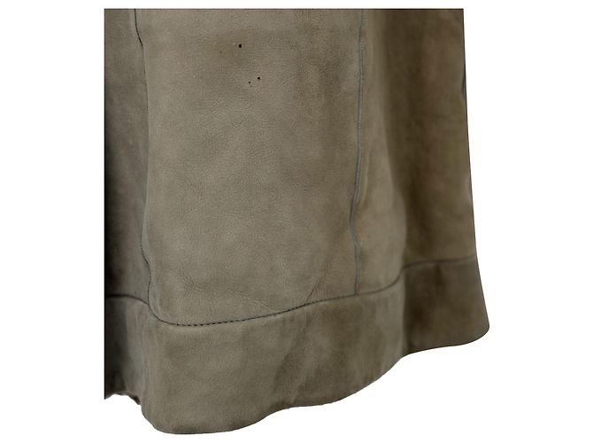 Casaco indispensável de shearling de pele de cordeiro e pele de raposa feminina Brunello Cucinelli - vista 9