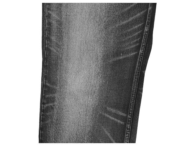 Balenciaga Graue, gewaschene, weite gerade Jeans Braun - Ansicht 8