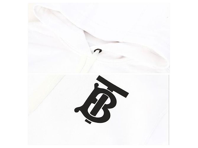 Burberry Sudadera con capucha logo TB Blanco - vista 5