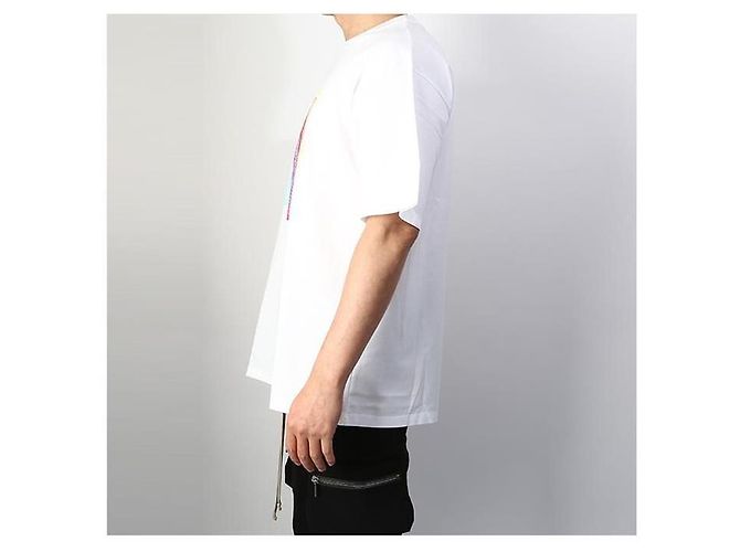 Maison Martin Margiela T-Shirt mit Stamp Logo Weiß - Ansicht 10