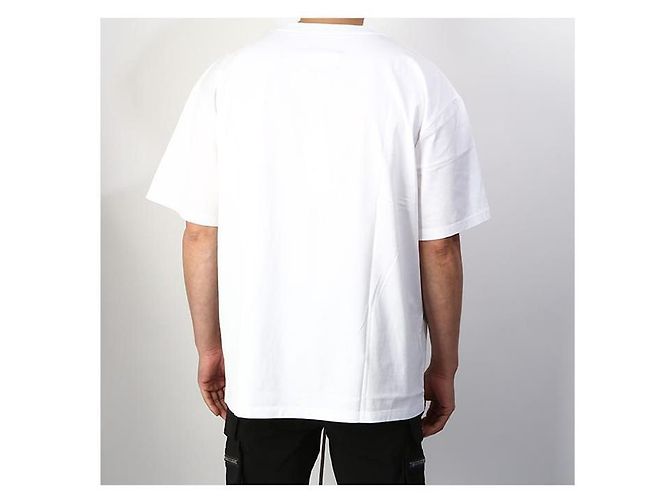Maison Martin Margiela T-Shirt mit Stamp Logo Weiß - Ansicht 11