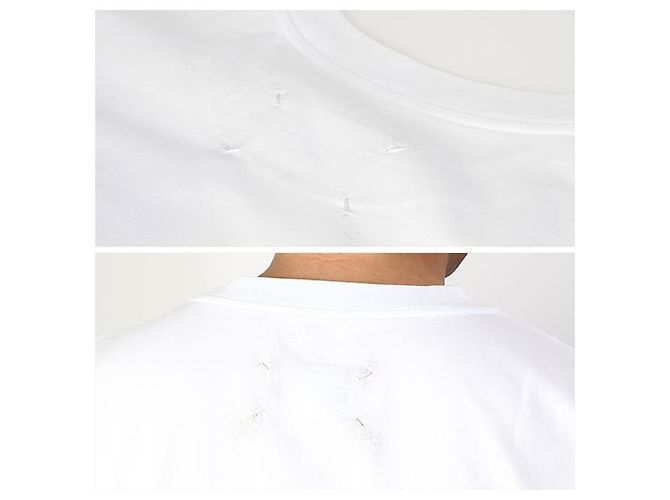 Maison Martin Margiela T-Shirt mit Stamp Logo Weiß - Ansicht 13