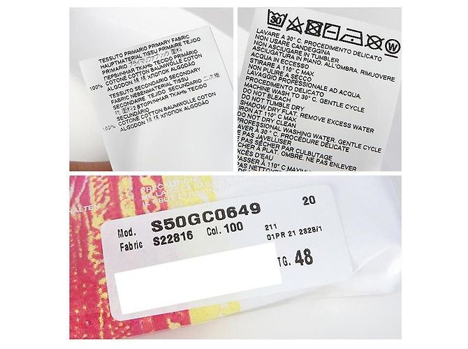 Maison Martin Margiela T-Shirt mit Stamp Logo Weiß - Ansicht 7