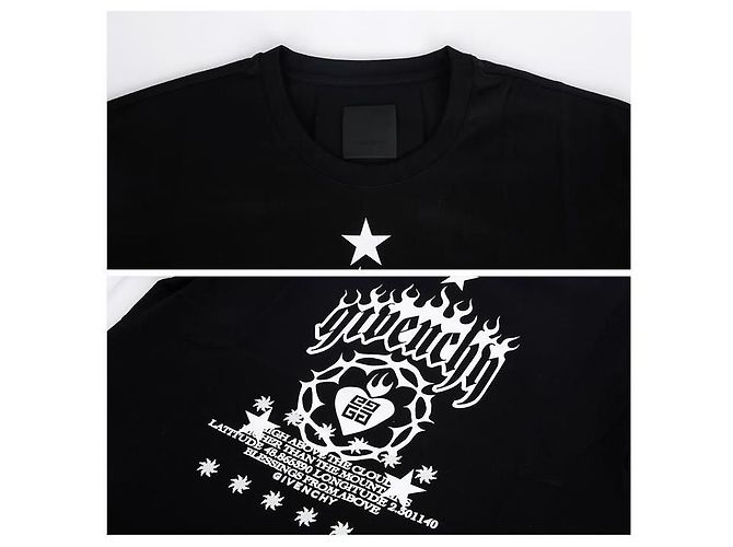 Givenchy Langarm-T-Shirt mit geschichtetem Logo Schwarz - Ansicht 12