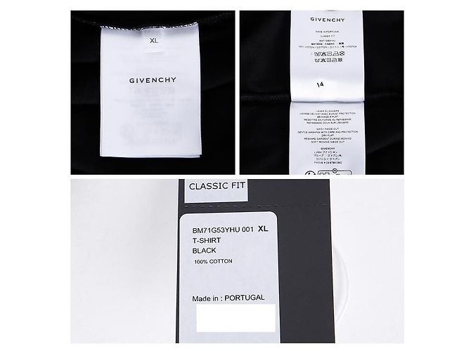 Givenchy Langarm-T-Shirt mit geschichtetem Logo Schwarz - Ansicht 14