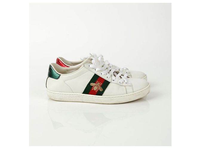 Gucci Baskets Ace Bee Taille Blanc - vue 3