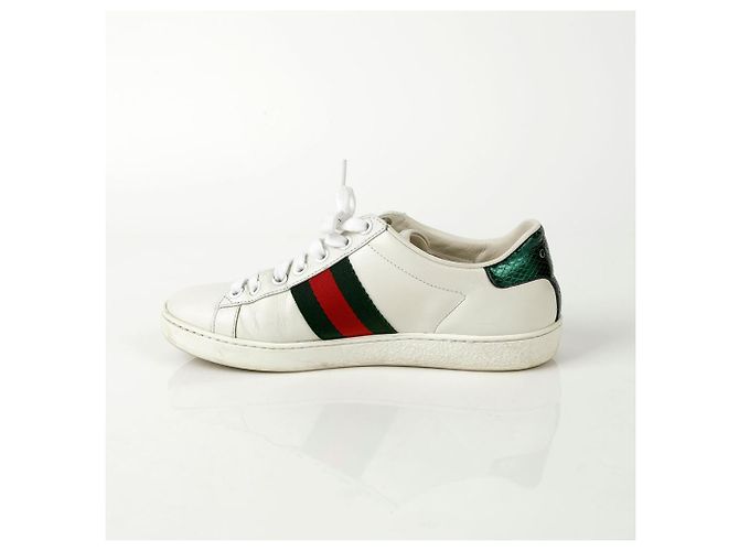 Gucci Baskets Ace Bee Taille Blanc - vue 4